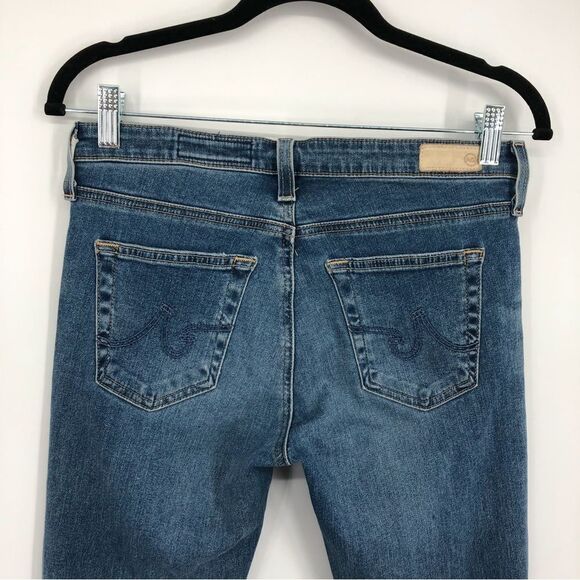 AG Jeans Womens 27 The Legging Ankle Super Skinny Ankle Jeans Destructed - Picture 8 of 11